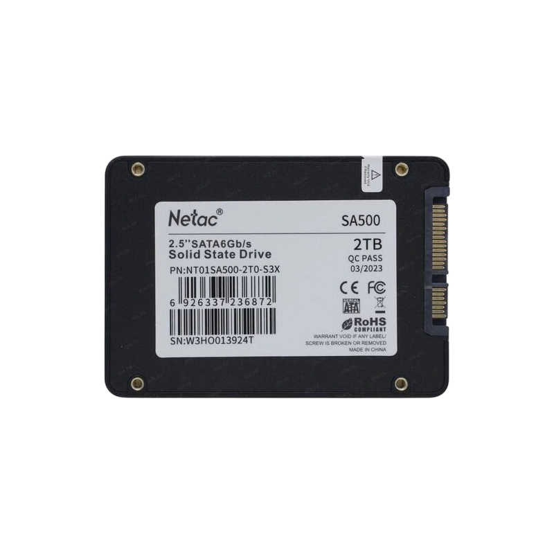 Твердотельный накопитель NETAC 2000 Gb (NT01SA500-2T0-S3X) BOX
