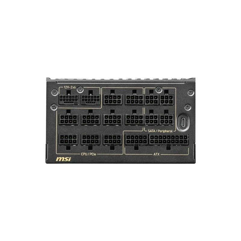 Блок питания MSI 1600W MEG Ai1600T 16 Pin (PCIe 5.0 Connector Cable Details)