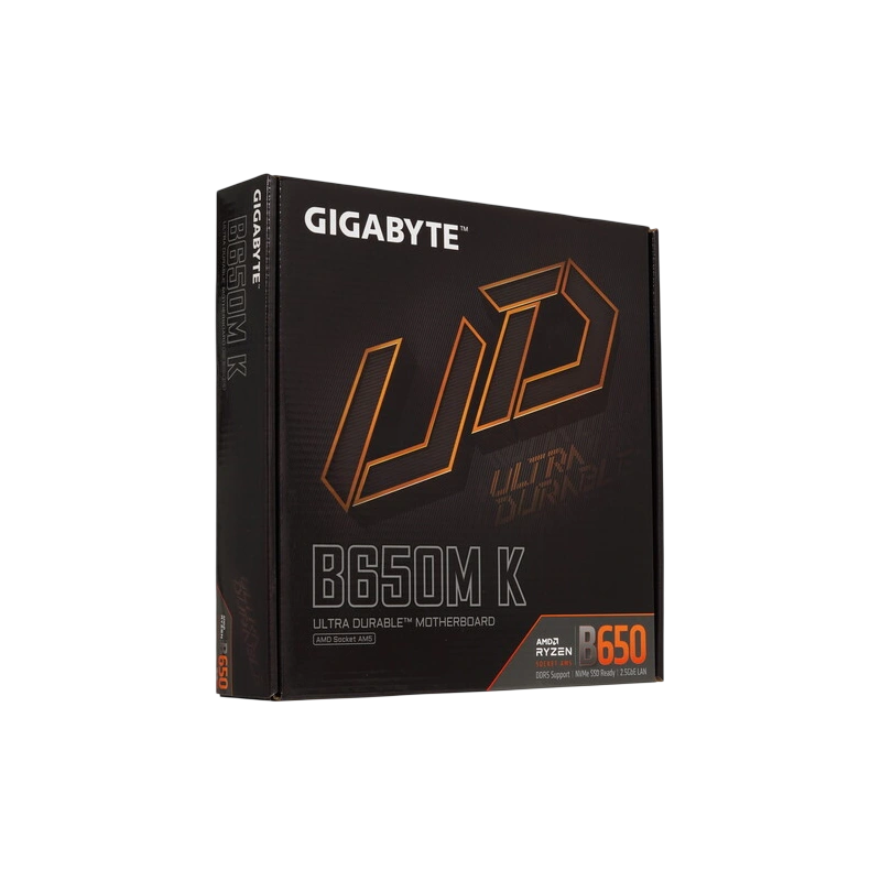 Материнская плата Gigabyte B650M K документация, задняя планка, кабель SATA
