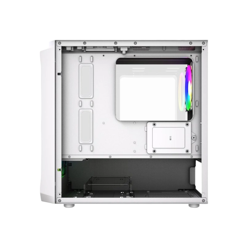 Компьютерный корпус Powercase Mistral Micro A3W TG ARGB V2 White (CMMAW-A3-V2)