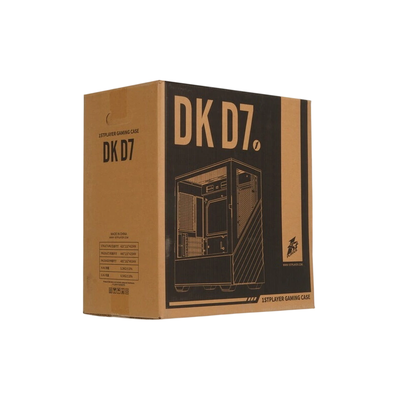 Компьютерный корпус 1STPLAYER DK D7 LED Black (D7-BK-3F1)