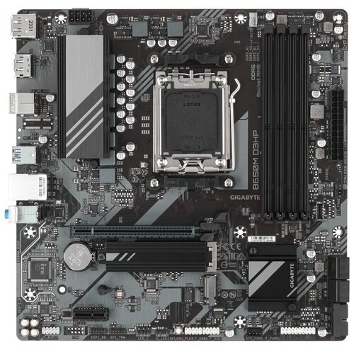 Материнская плата Gigabyte B650M D3HP документация, задняя планка, кабель SATA