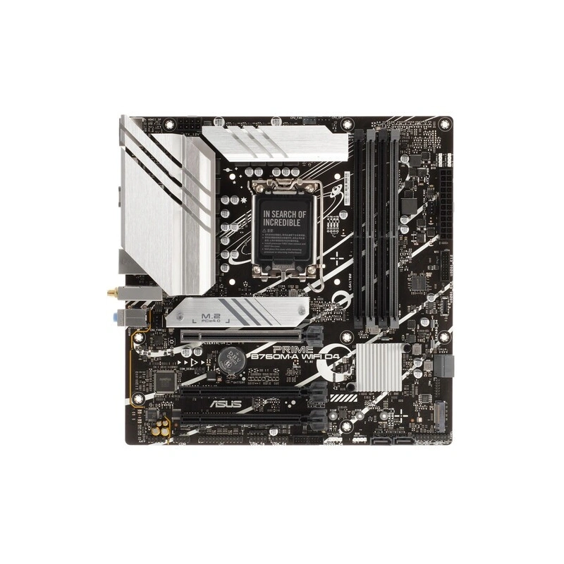Материнская плата ASUS PRIME B760M-A WIFI D4 (90MB1CX0-M1EAY0) 2 x кабель SATA, антенна Wi-Fi, документация, задняя планка