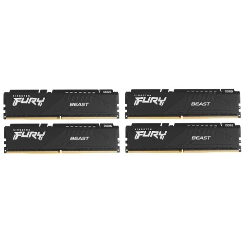 Оперативная память 128 Gb 5200 MHz Kingston FURY Beast RGB Black (KF552C40BBK4-128)