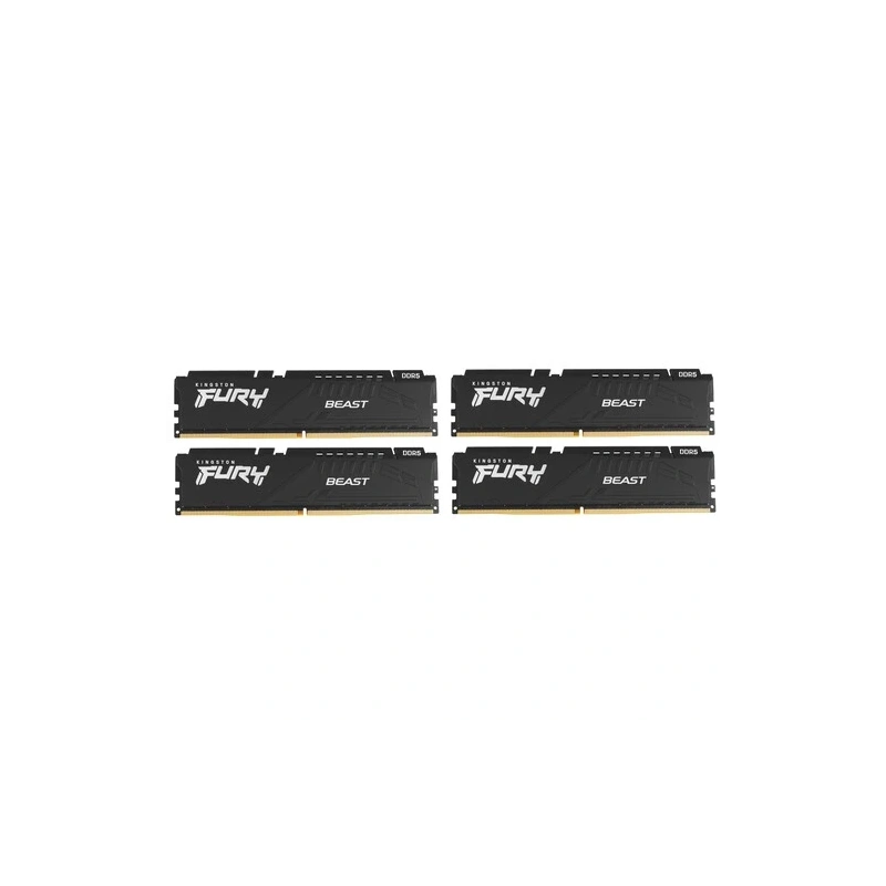 Оперативная память 128 Gb 5200 MHz Kingston FURY Beast RGB Black (KF552C40BBK4-128)