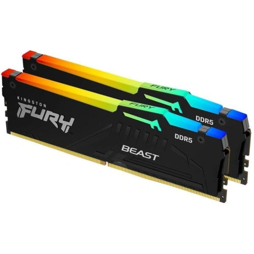 Оперативная память 16 Gb 5600 MHz Kingston FURY Beast RGB (KF556C40BBAK2-16)