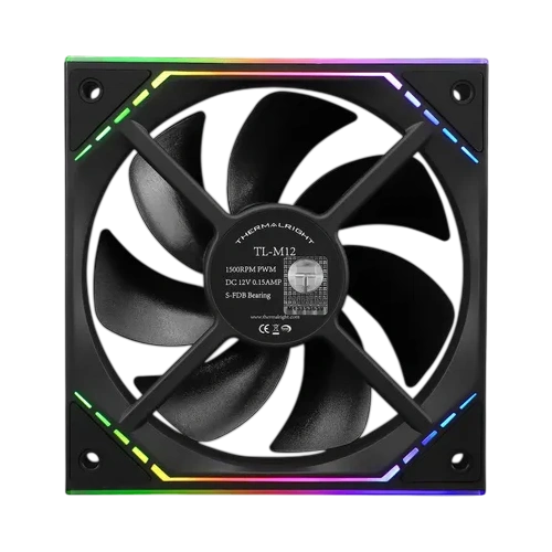Вентилятор для корпуса Thermalright TL-M12R Reverse ARGB Black (TRTLM12R)