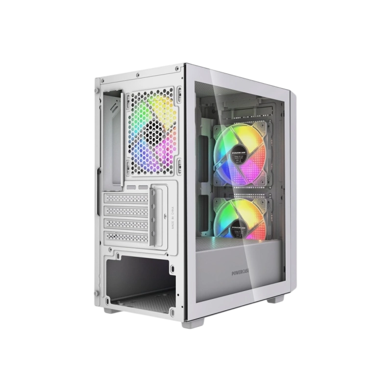 Компьютерный корпус Powercase Mistral SM04 TG ARGB White (CMMSM04W-A3)
