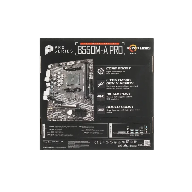 Материнская плата MSI B550M-A PRO