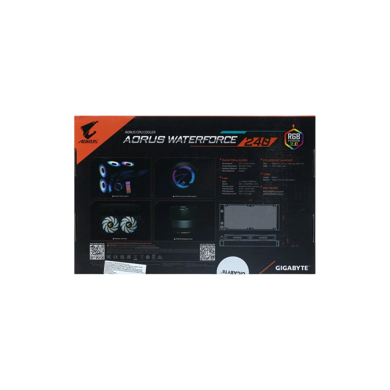 Система жидкостного охлаждения для процессора Gigabyte AORUS WATERFORCE 240 GP-AORUS WATERFORCE 240