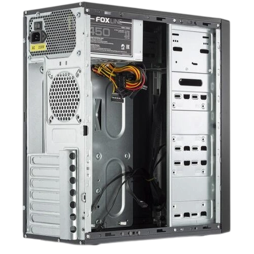 Компьютерный корпус Foxline Black (FL-301-FZ450R-U32) 450W