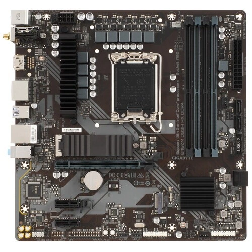 Материнская плата Gigabyte B760M DS3H AX DDR4 2 x кабель SATA, антенна Wi-Fi, документация, задняя планка