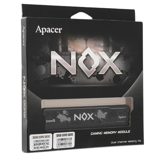 Оперативная память 32 Gb 5200 MHz Apacer NOX (AH5U32G52C522MBAA-2)