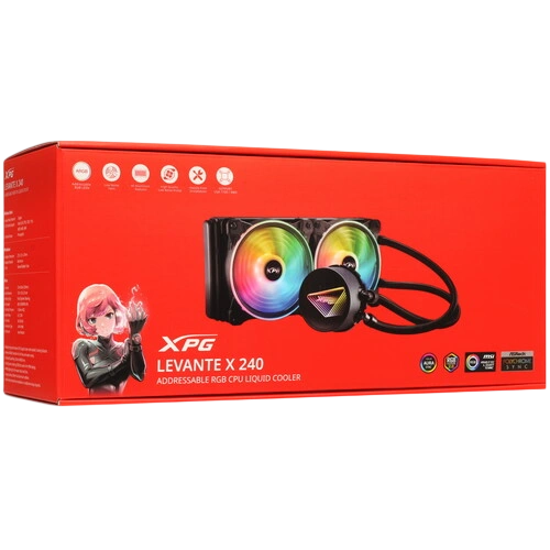 Система жидкостного охлаждения для процессора ADATA XPG Levante X 240 RGB Black LEVANTEX240-BKCWW