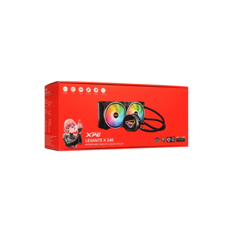 Система жидкостного охлаждения для процессора ADATA XPG Levante X 240 RGB Black LEVANTEX240-BKCWW