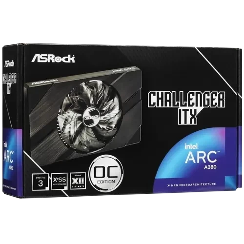 Видеокарта ASRock (A380 CLI 6GO) Intel Arc A380 6GB Challenger ITX OC RTL