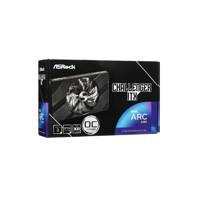 Видеокарта ASRock (A380 CLI 6GO) Intel Arc A380 6GB Challenger ITX OC RTL