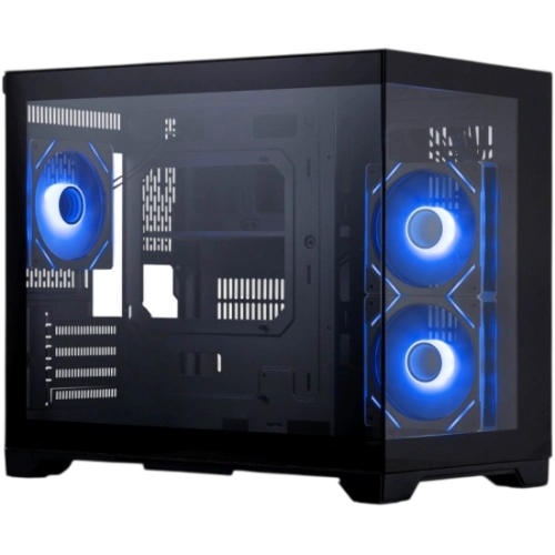 Компьютерный корпус 1STPLAYER MEGAVIEW MV6-TP ARGB Black (MV6-TP-BK-2FC7R-1FC7)