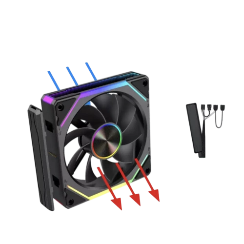 Вентилятор для корпуса UNI FAN SL Reverse ARGB Black V2