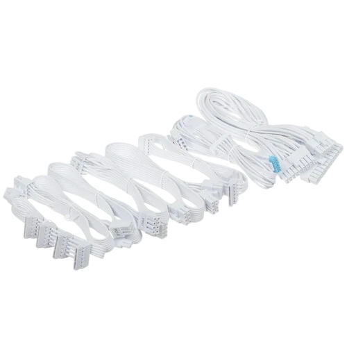 Блок питания Lian Li 750W SP750 V2 White (G9P.SP0750G.W000.RU) 16 Pin (PCIe 5.1 Connector Cable Details) документация, кабельные стяжки, комплект кабелей, комплект крепежа