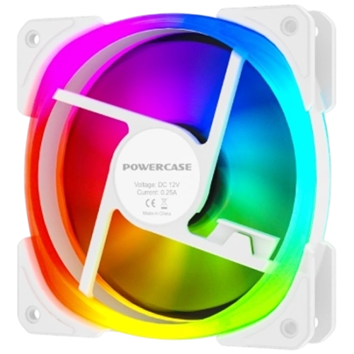Вентилятор для корпуса Powercase CM21-12W ARGB White