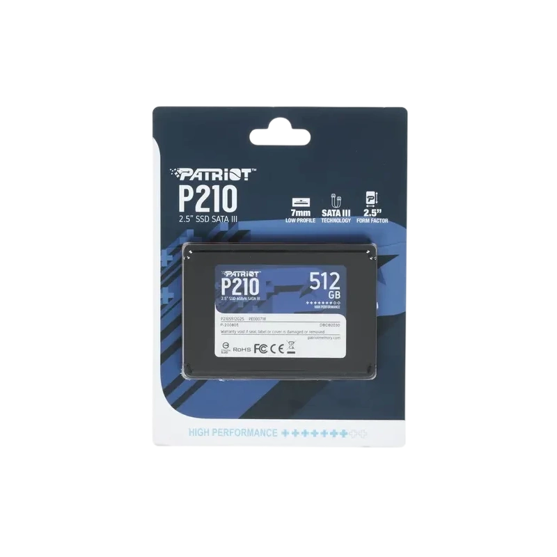 Твердотельный накопитель Patriot 512 Gb P210 (P210S512G25) BOX