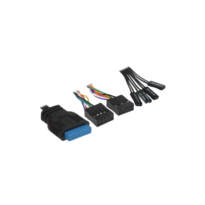 Компьютерный корпус Powercase VISION Micro M TG Black (CVMMB-L0)
