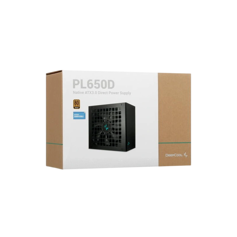 Блок питания Deepcool 650W PL650D (R-PL650D-FC0B-WDEU-V2) 16 Pin (PCIe 5.0 Connector Cable Details) документация, комплект крепежа