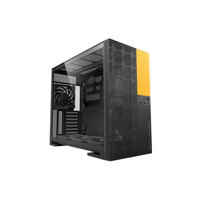 Компьютерный корпус Geometric Future Model 5 ARGB Vent Black Yellow with fans (1AM5VTBY01100)