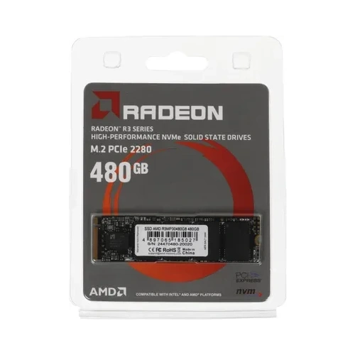 Твердотельный накопитель AMD 480 Gb Radeon R3 Series (R3MP30480G8) BOX