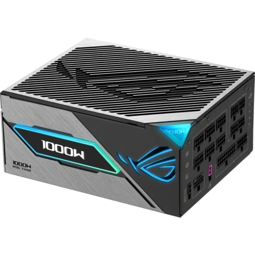 Блок питания ASUS 1000W ROG-THOR-1000P3-GAMING документация, кабельные стяжки, кабель синхронизации RGB-подсветки, комплект кабелей