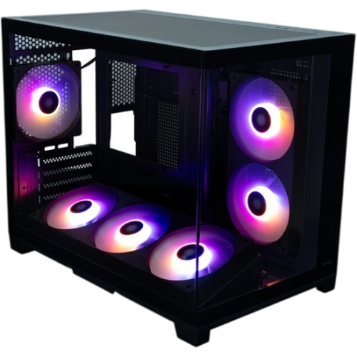 Компьютерный корпус XASTRA QW500M 6ARGB-FC-C6-UC Black (QW500M-1FA36A-1FA24A-1FC1)