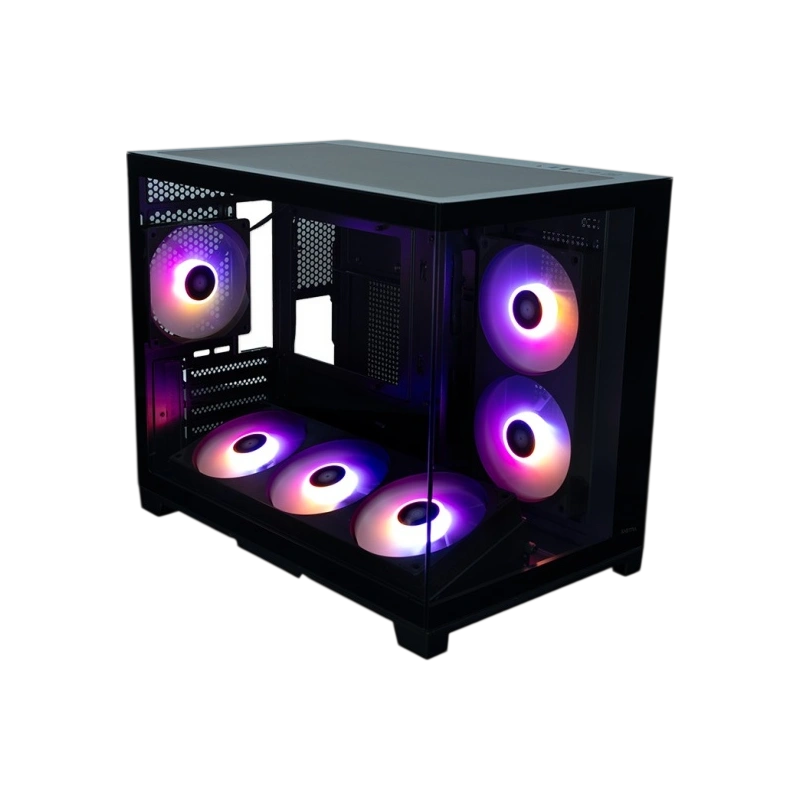 Компьютерный корпус XASTRA QW500M 6ARGB-FC-C6-UC Black (QW500M-1FA36A-1FA24A-1FC1)