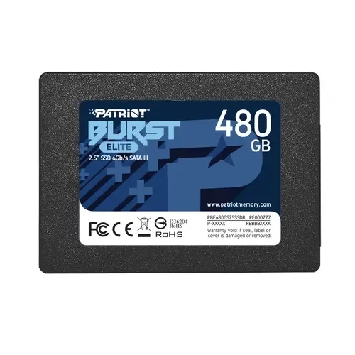 Твердотельный накопитель Patriot 480 Gb BURST E (PBE480GS25SSDR) BOX