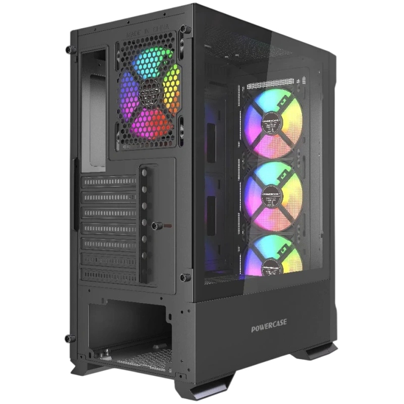 Компьютерный корпус Powercase Mistral AZ4B ARGB TG Black (CMAZB-A4)