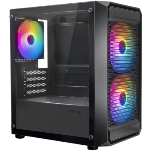 Компьютерный корпус XASTRA A303M TG 3FRGB Black (A303M-2FC14F-1FC12F)
