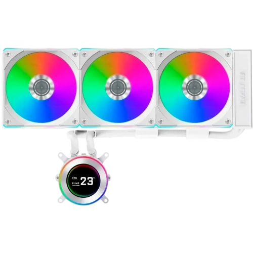 Система жидкостного охлаждения для процессора Lian Li HydroShift II LCD-C 360R GHS2LCD36RW ARGB White (G89.GHS2LCD36RW.R0)