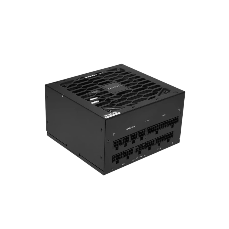 Блок питания Chieftec 750W Atmos Black (CPX-750FC) 16 Pin (PCIe 5.0 Connector Cable Details) документация, кабельные стяжки, комплект кабелей