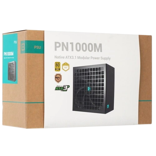 Блок питания Deepcool 1000W GAMERSTORM PN1000M 16 Pin (PCIe 5.0 Connector Cable Details) документация, комплект кабелей, комплект крепежа