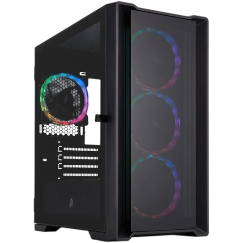 Компьютерный корпус 1STPLAYER TRILOBITE T4-G GLASS ARGB Black (T4-G-BK-4FS7)
