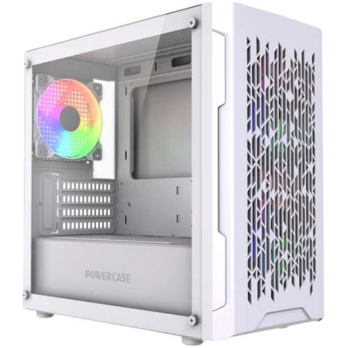 Компьютерный корпус Powercase Mistral Micro D3W TG ARGB V2 White (CMMDW-A3-V2)