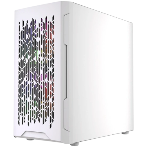 Компьютерный корпус Powercase Mistral Micro D3W TG ARGB V2 White (CMMDW-A3-V2)