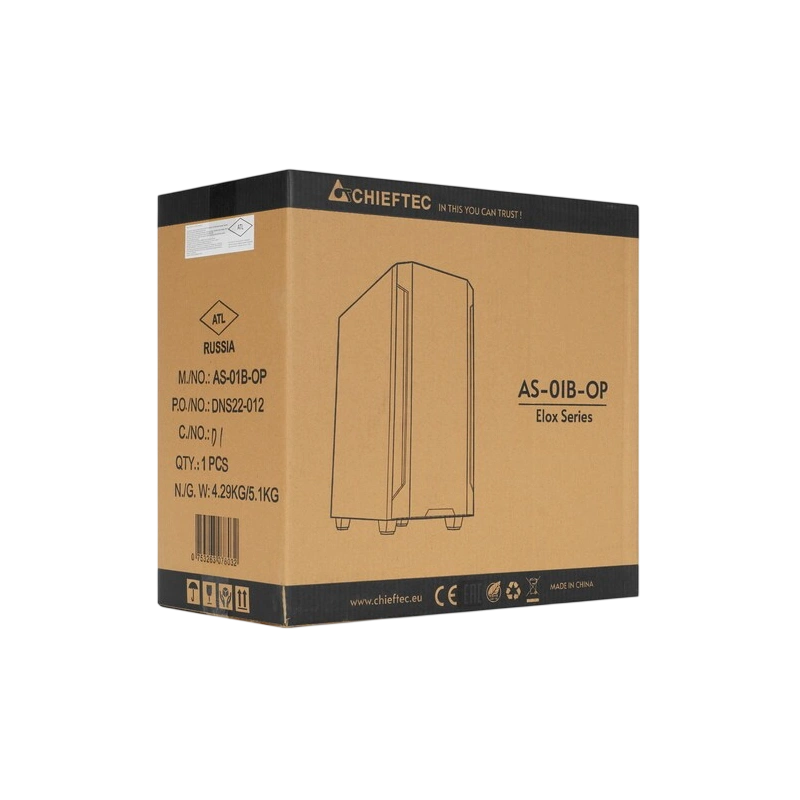 Компьютерный корпус Chieftec ELOX Black (AS-01B-OP) документация