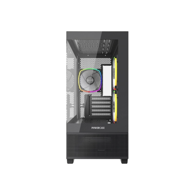 Компьютерный корпус Powercase Vision Micro M3B TG ARGB Black (CVMMB-A3)