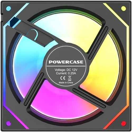 Вентилятор для корпуса Powercase (M52-12 ARGB) Black