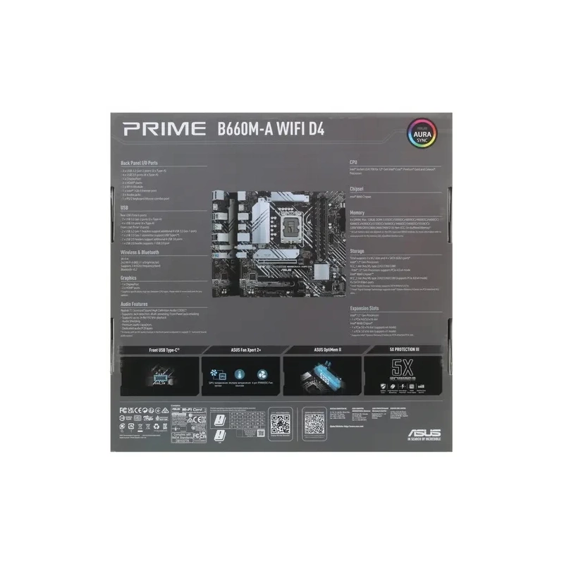 Материнская плата ASUS PRIME B660M-A WIFI D4 (90MB1AE0-M1EAY0)