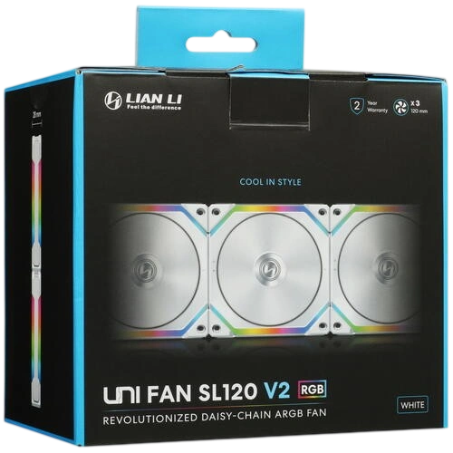 Комплект вентиляторов для корпуса Lian Li UNI FAN SL120 V2 ARGB White (G99.12SLV23W.R0)