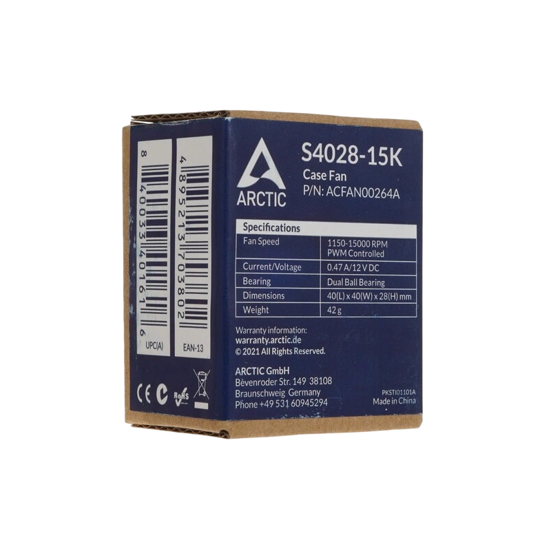 Вентилятор для корпуса Arctic Cooling S4028-15K ACFAN00264A комплект крепежа