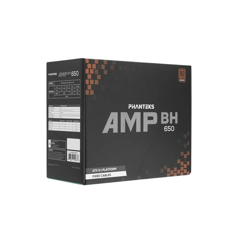 Блок питания PHANTEKS 650W AMP BH Black (PH-P650B_BK01)