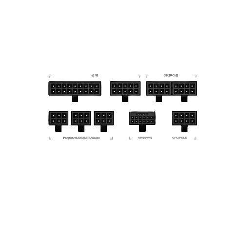 Блок питания Gigabyte 850W (GP-UD850GM V2) (28200-U85GP-2EUR PG5) 16 Pin (PCIe 5.0 Connector Cable Details)